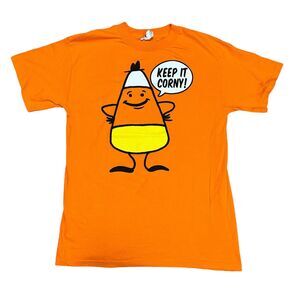 Keep it Corny Candy Corn HalloweenT-shirt Adult Unisex Medium
